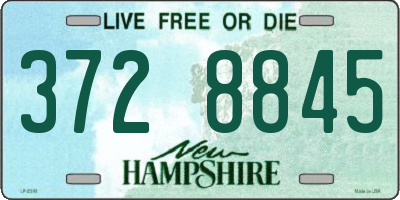 NH license plate 3728845
