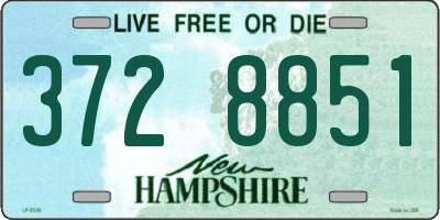 NH license plate 3728851