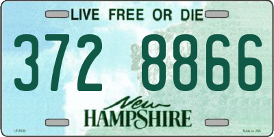 NH license plate 3728866