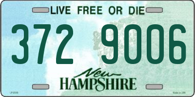 NH license plate 3729006