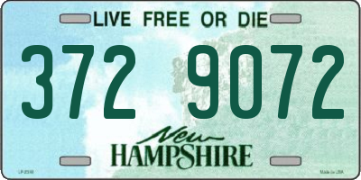 NH license plate 3729072