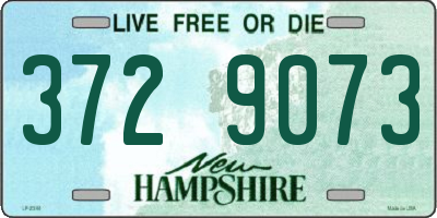 NH license plate 3729073
