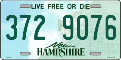 NH license plate 3729076