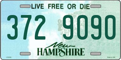 NH license plate 3729090