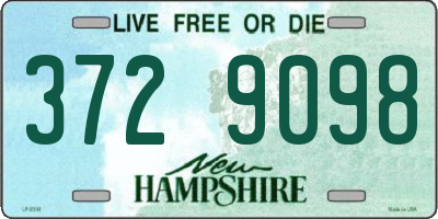 NH license plate 3729098
