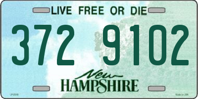 NH license plate 3729102