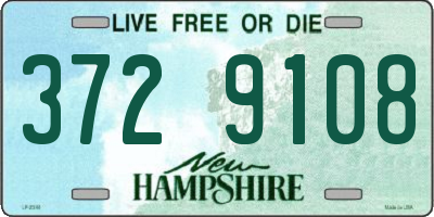 NH license plate 3729108