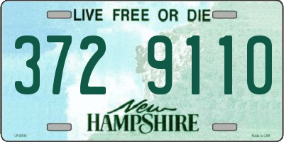 NH license plate 3729110