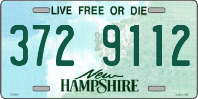 NH license plate 3729112