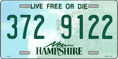 NH license plate 3729122