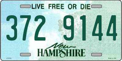 NH license plate 3729144