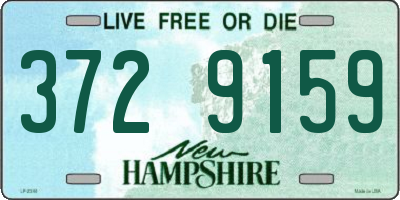 NH license plate 3729159