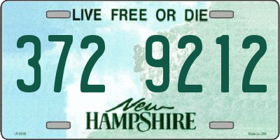 NH license plate 3729212