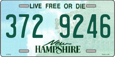 NH license plate 3729246