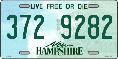 NH license plate 3729282