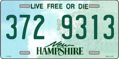 NH license plate 3729313