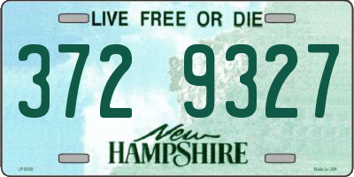 NH license plate 3729327