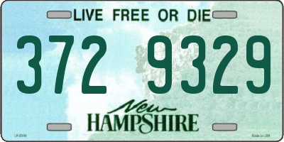 NH license plate 3729329