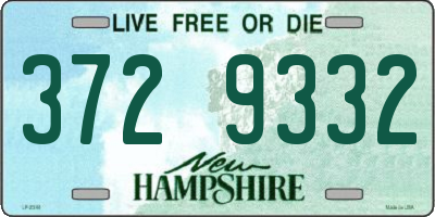 NH license plate 3729332