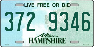 NH license plate 3729346