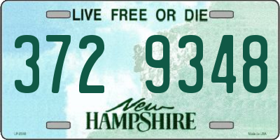 NH license plate 3729348