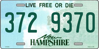 NH license plate 3729370