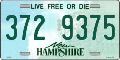 NH license plate 3729375