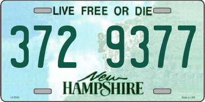 NH license plate 3729377