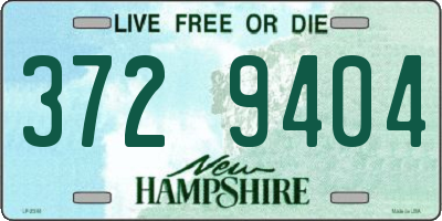 NH license plate 3729404