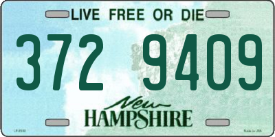 NH license plate 3729409
