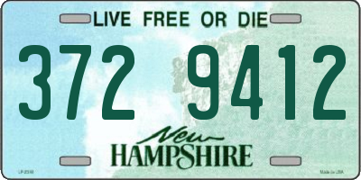 NH license plate 3729412