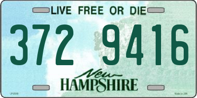 NH license plate 3729416