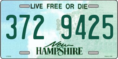 NH license plate 3729425