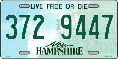 NH license plate 3729447
