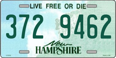 NH license plate 3729462