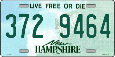 NH license plate 3729464