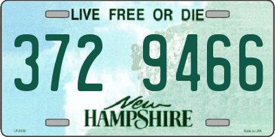 NH license plate 3729466