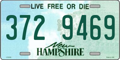 NH license plate 3729469