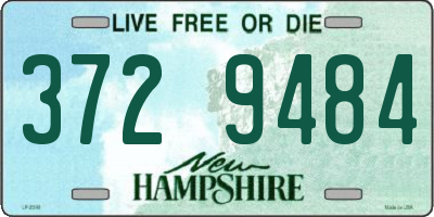 NH license plate 3729484