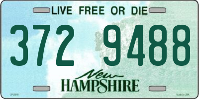 NH license plate 3729488