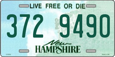 NH license plate 3729490