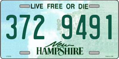 NH license plate 3729491