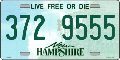 NH license plate 3729555