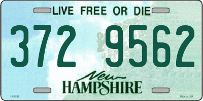 NH license plate 3729562