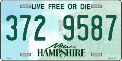 NH license plate 3729587