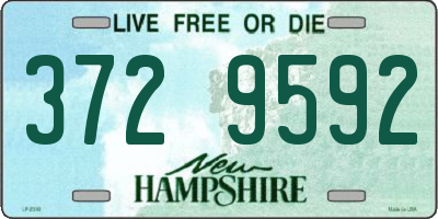 NH license plate 3729592