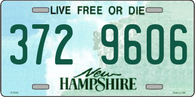 NH license plate 3729606
