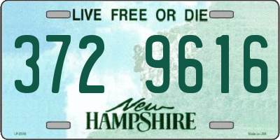 NH license plate 3729616