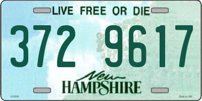 NH license plate 3729617