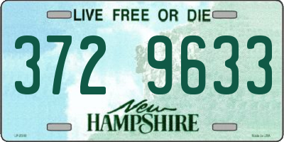 NH license plate 3729633